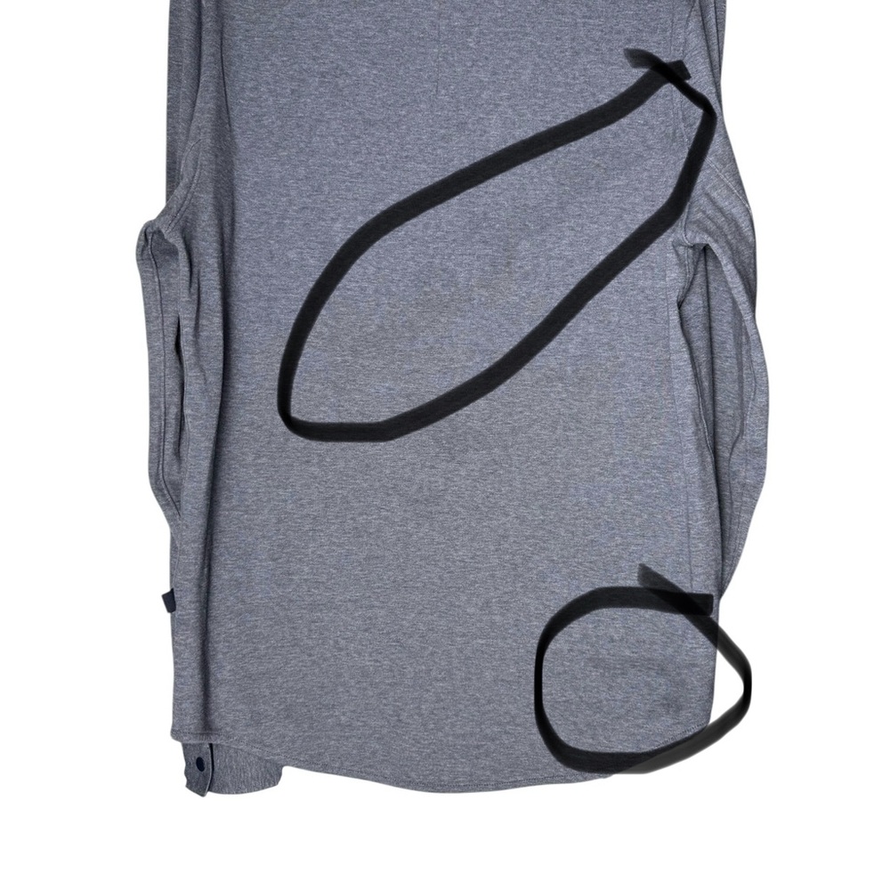 Lululemon Sz Medium Gray Performance Button Down … - image 8